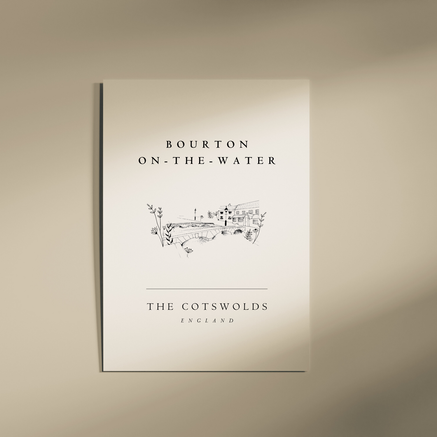 Bourton-on-the-Water | Cotswold Art | A4 - The Cotswold Illustrated Company