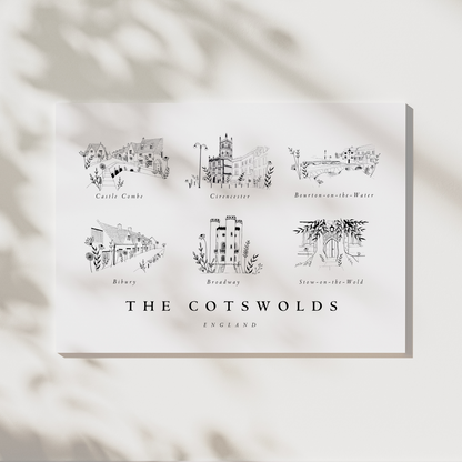Cotswolds Collection Edit No.2 | Wall Art Print | Landscape - The Cotswold Illustrated Company