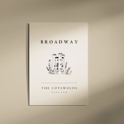 Broadway Tower Cotswold Print | Wall Art | A4 - The Cotswold Illustrated Company