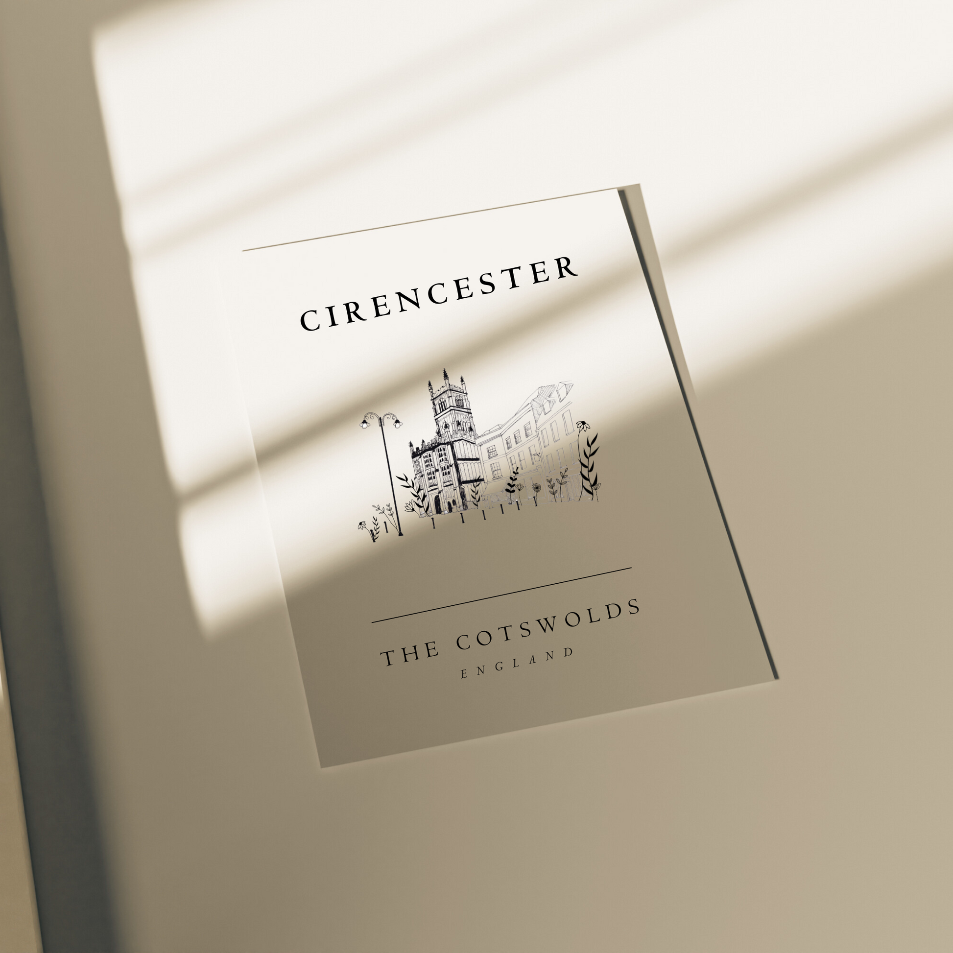 Cirencester Cotswolds Wall Art | A4 Print - The Cotswold Illustrated Company