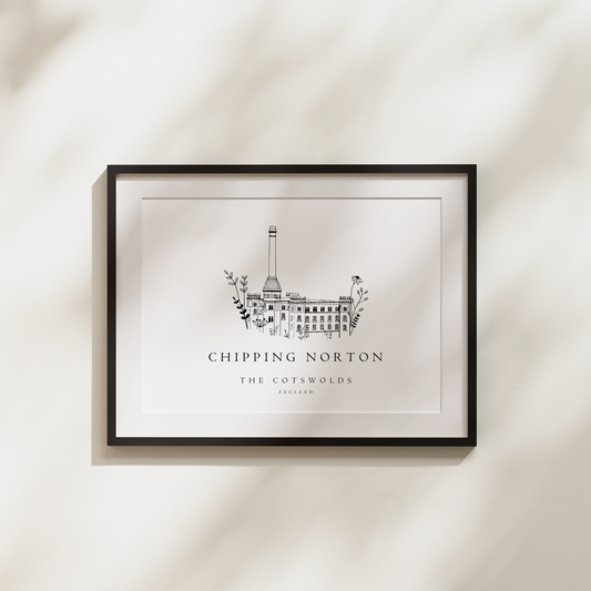 Chipping Norton Wall Art | Bliss Tweed Mill | The Cotswolds | A4 or A5 Print