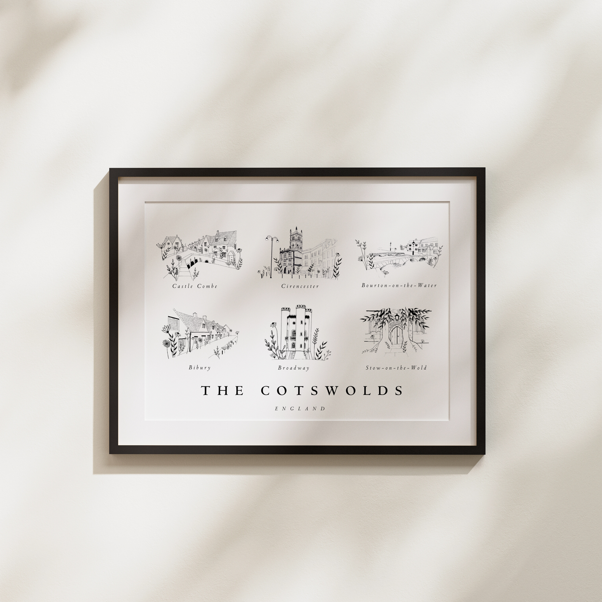 Cotswolds Collection Edit No.2 | Wall Art Print | Landscape - The Cotswold Illustrated Company