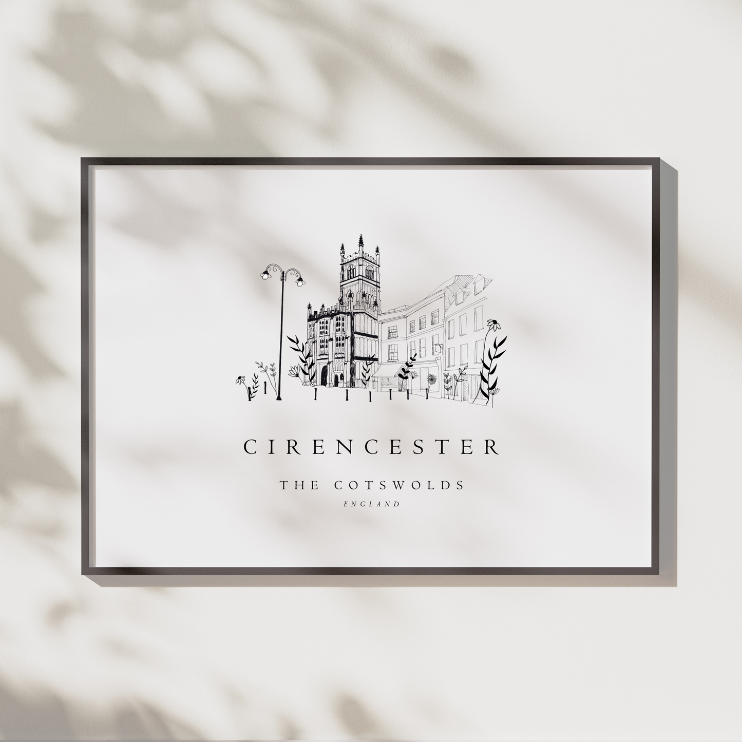 Cirencester Cotswolds Print | St. John The Baptist Church | The Cotswolds | A4 or A5 - The Cotswold Illustrated Company