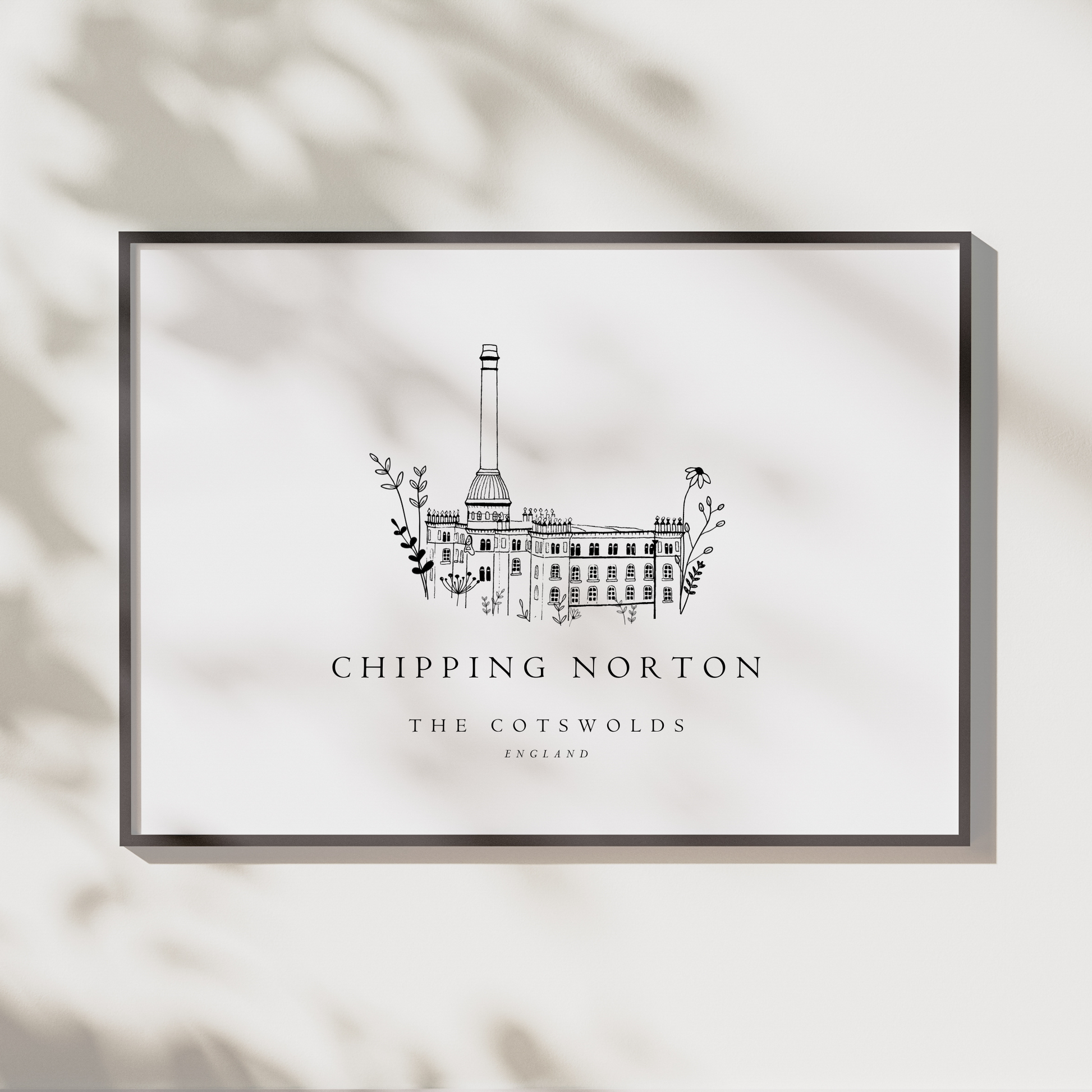 Chipping Norton Wall Art | Bliss Tweed Mill | The Cotswolds | A4 or A5 Print - The Cotswold Illustrated Company