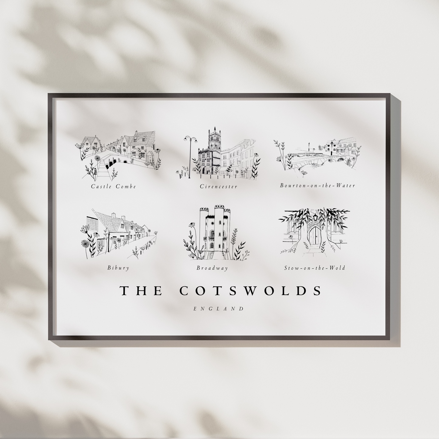 Cotswolds Collection Edit No.2 | Wall Art Print | Landscape - The Cotswold Illustrated Company