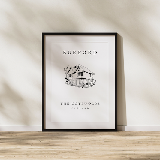 Burford | Cotswold Illustration | A4 Print |