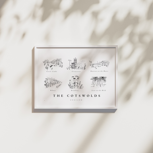 Cotswolds Collection Edit No.2 | Wall Art Print | Landscape - The Cotswold Illustrated Company