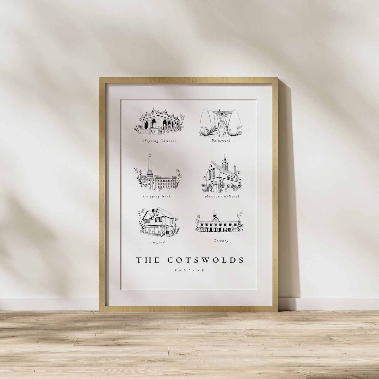 Cotswolds Collection Edit No.1 | Wall Art Print | Portrait - The Cotswold Illustrated Company