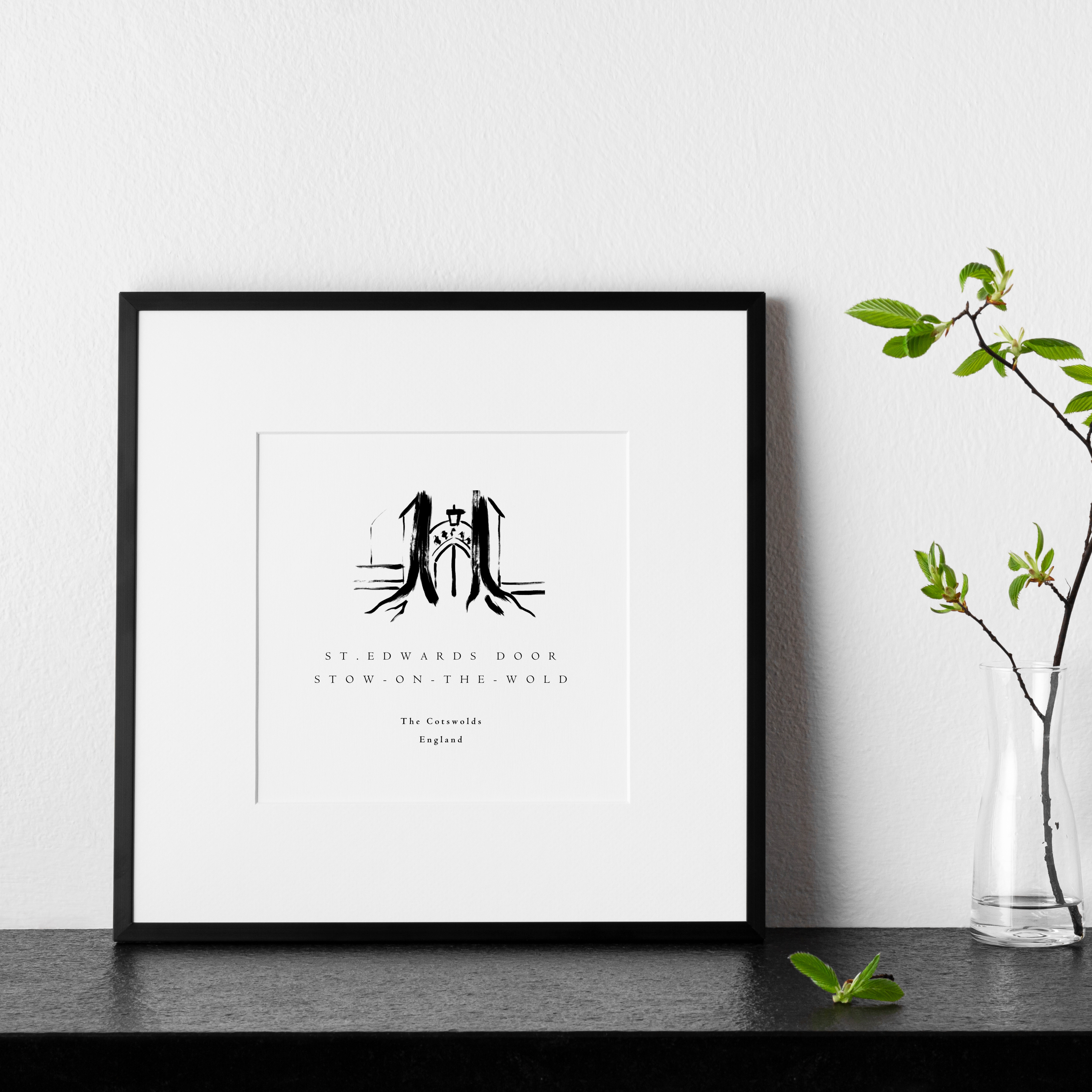 Stow on the Wold Art Print, Cotswolds Wall Art Home Decor Unframed