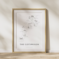 Cotswold map art
