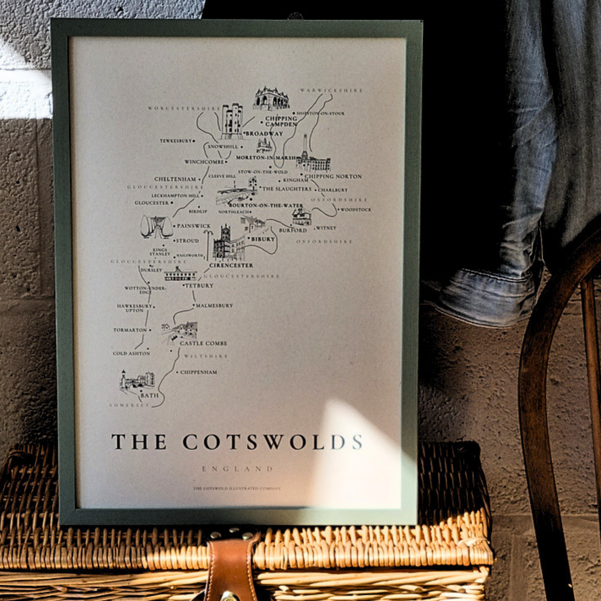 Cotswold Illustrated Map