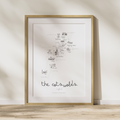 Elegant cotswold map