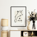 Cotswold Painted Map Print Unframed A3, A4 & A5 - Style G
