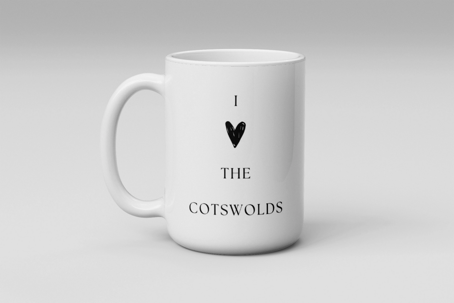 Large Mug 15oz I Love The Cotswolds Ceramic White