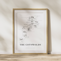 Cotswold Map art