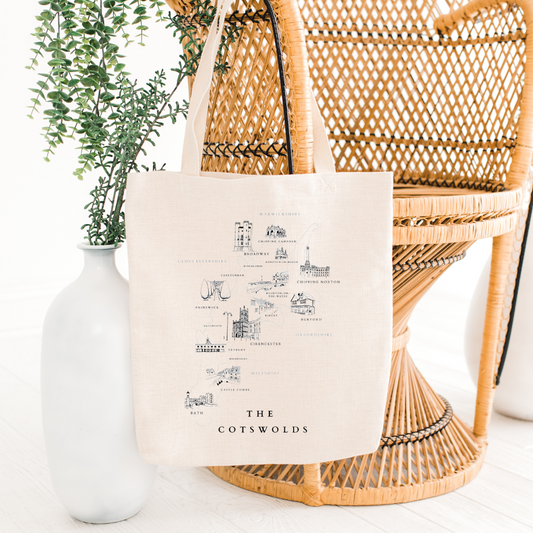 Tote Bag | The Cotswold Map | Coming Soon! - The Cotswold Illustrated Company