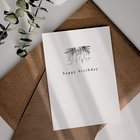 Birthday Card | Happy Birthday | Cotswold Village Stow on the Wold - The Cotswold Illustrated Company